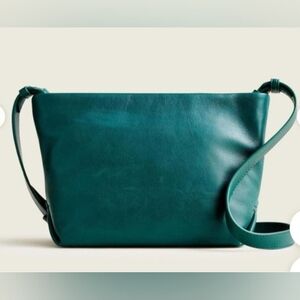J.Crew Oslo Soft Leather Emerald GreenCrossbody Bag